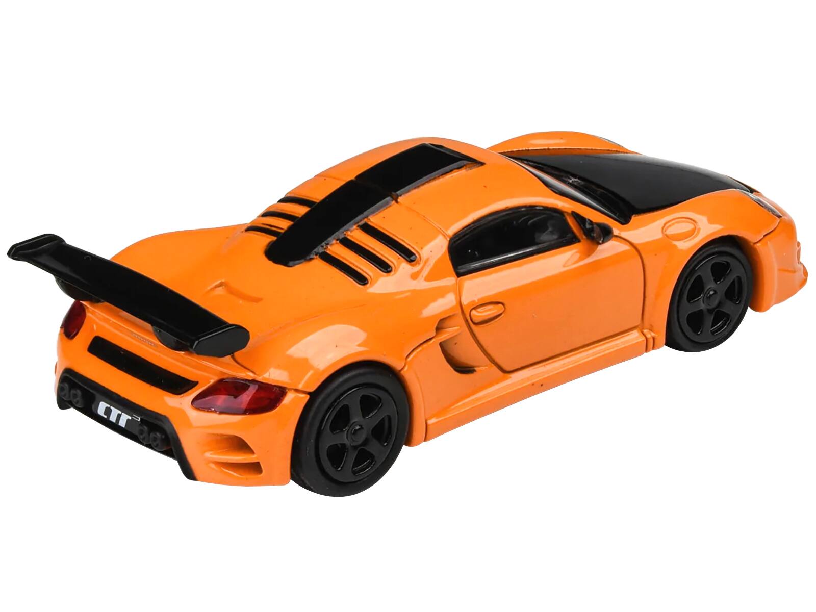 Back. Paragon - 2012 RUF CTR3 Clubsport Orange with Black Hood 1/64 Diecast Model Car by Paragon Models - Orange With Black.