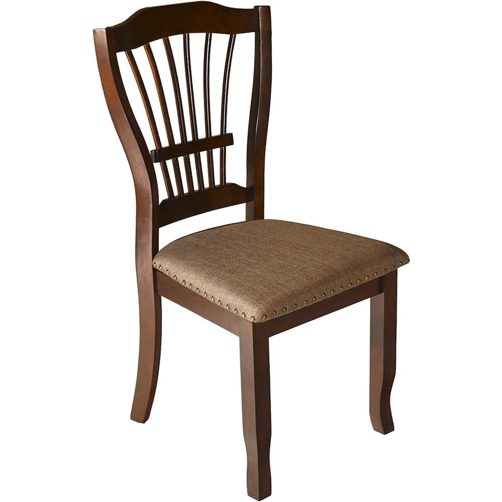 New Classic Furniture - Furniture Bixby Solid Wood and Polyester Dining Chairs - Espresso price history on PriceWatchPro