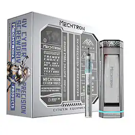 MECHTRON - TL-P007S PRO 4V Precision Electric Screwdriver Kit with Magnetic Bit Storage & Multi-Bit Set for Electronics Repair - Gray