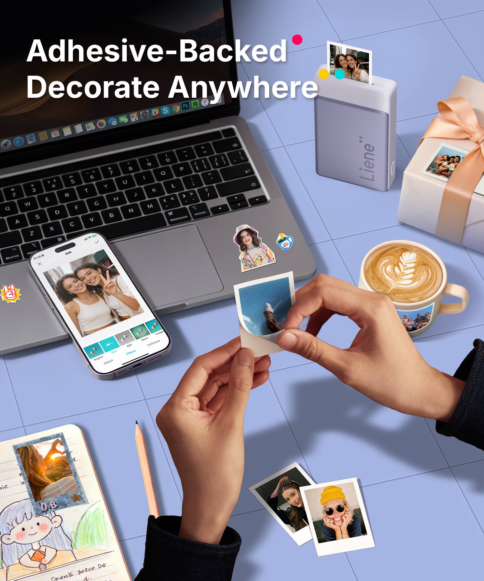 Adhesive-Backed Decorate Anywhere