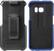 Angle. Platinum™ - Holster Case with Kickstand for Samsung Galaxy S6 edge Cell Phones - Victoria Blue.