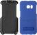 Front. Platinum™ - Holster Case with Kickstand for Samsung Galaxy S6 edge Cell Phones - Victoria Blue.