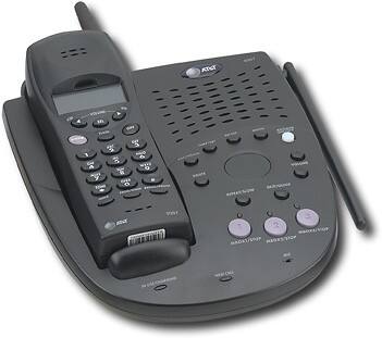 Angle Standard. AT&T - 900MHz Cordless Phone with Digital Answering Machine - Black.
