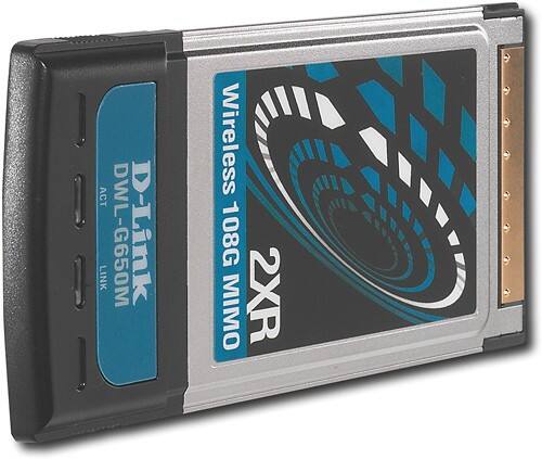 Angle Standard. D-Link - Super G Wireless MIMO Notebook Card.