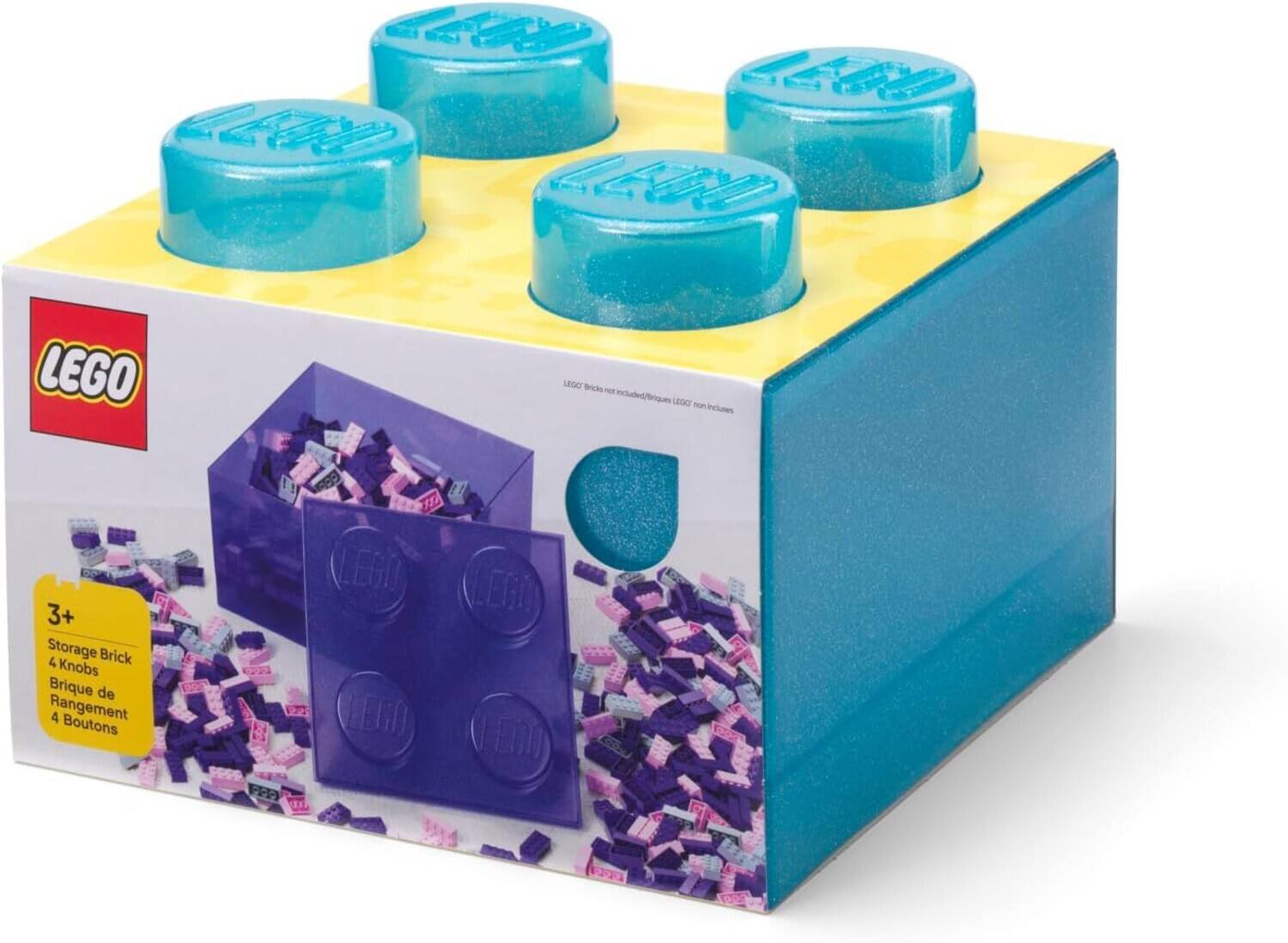 LEGO  
3+  
Storage Brick  
4 Knobs  
Brique de Rangement  
4 Boutons  

LEGO® Bricks not included/Briques LEGO® non incluses