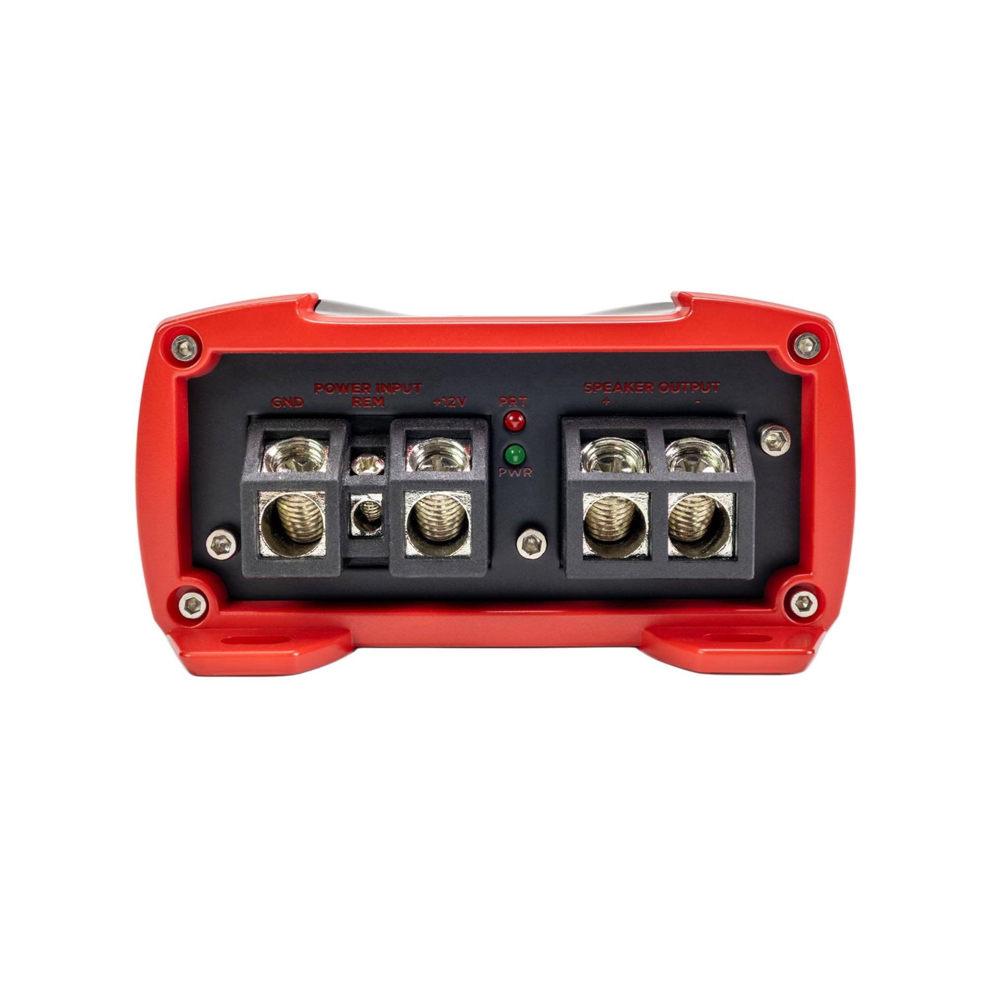 POWER INPUT  
GND REM +12V  
SPEAKER OUTPUT  
PWR