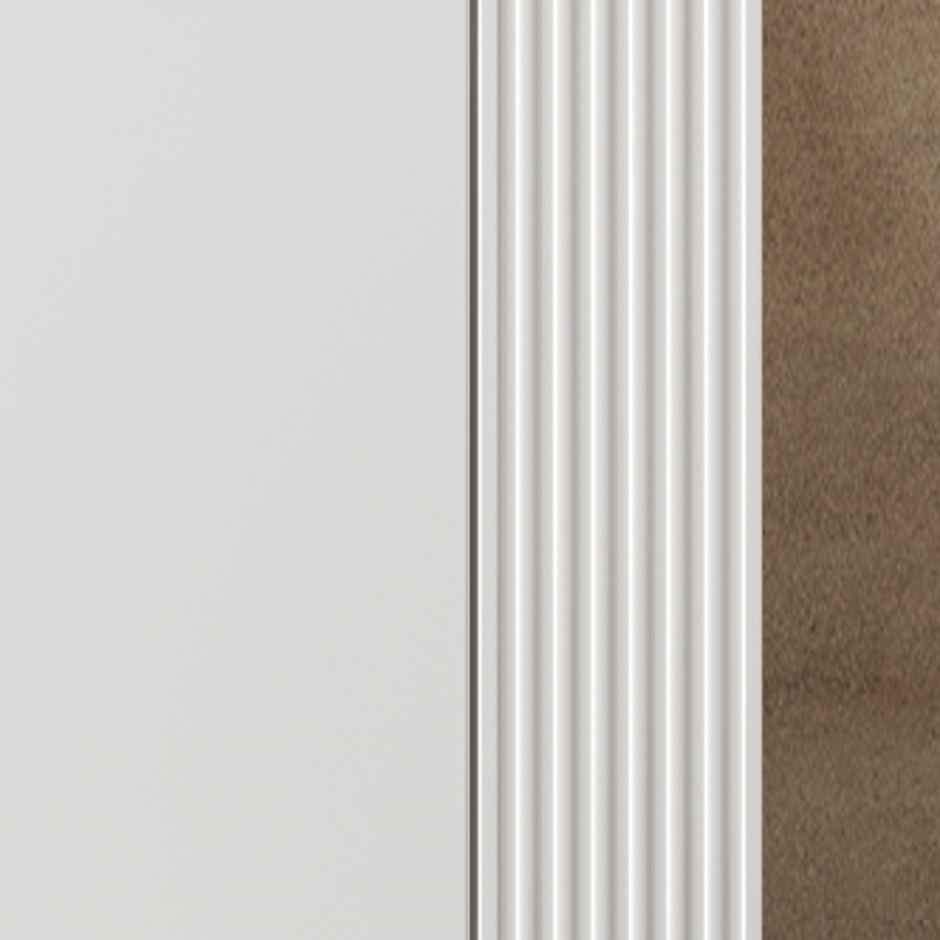 Back. Boyel Living - 36 Inch Modern Wall Mounted Bathroom Vanity with Ceramic Sink Floating Design Soft Close Doors Open Shelves White - White.