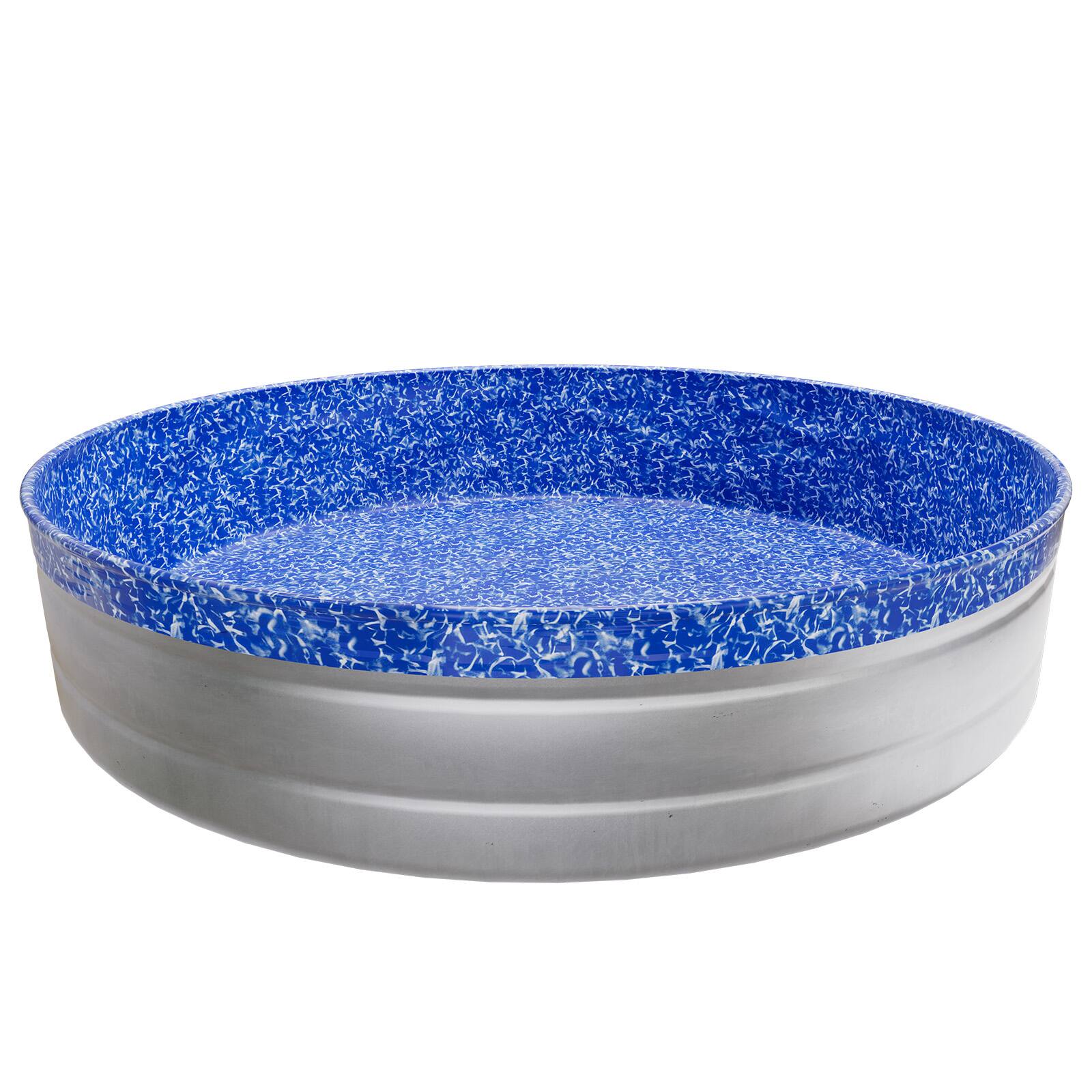 Alt View 5. VEVOR - 8ft Pool Liner, Round Overlap Swimming Pool Liner for 27.5 in Wall Height, Heavy Gauge Vinyl, Easy Install - Crystal.