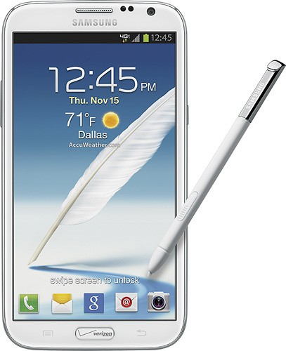  Samsung - Galaxy Note II 4G Cell Phone - Marble White (Verizon Wireless)