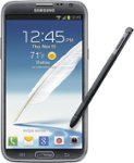 Front Standard. Samsung - Galaxy Note II 4G Cell Phone - Titanium Gray (Verizon Wireless).