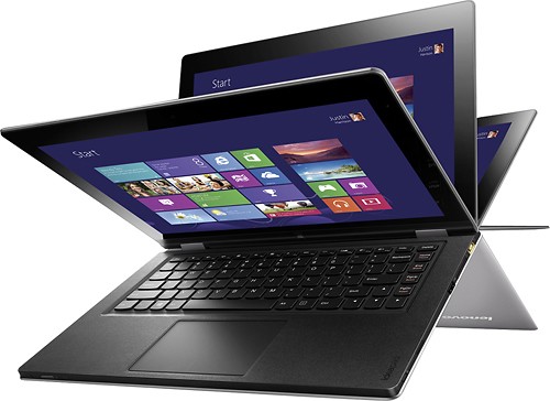  Lenovo - IdeaPad Yoga 11.6&quot; 2-in-1 Touch-Screen Laptop - NVIDIA Tegra 3 - 2GB Memory - Silver Gray