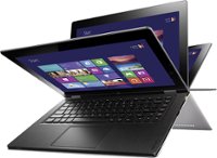 Front Standard. Lenovo - IdeaPad Yoga 11.6" 2-in-1 Touch-Screen Laptop - NVIDIA Tegra 3 - 2GB Memory - Silver Gray.