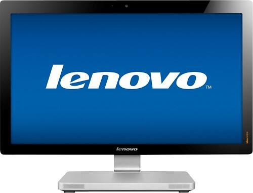 Front Standard. Lenovo - 27" Touch-Screen All-In-One Computer - 8GB Memory - 1TB Hard Drive.