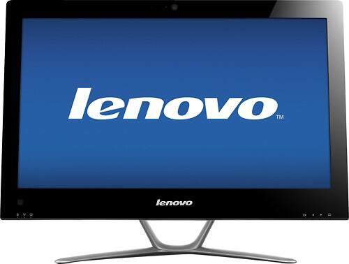 Front Standard. Lenovo - 20" All-In-One Computer - 4GB Memory - 500GB Hard Drive.