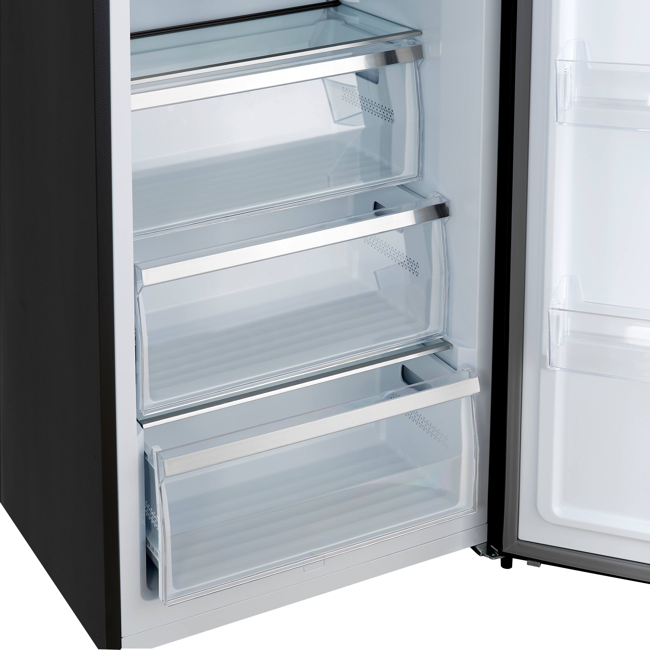 Alt View 9. Forno Appliances - Maderno 13.6 Cu. Ft. Right Swing Upright Convertible Freezer with Antique Brass Handles - Black.