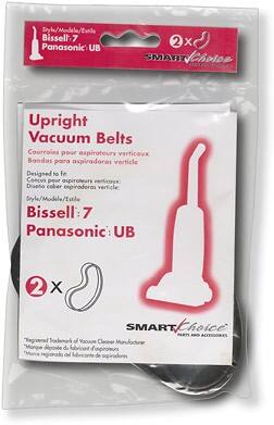 Front Standard. Smart Choice - Style 7 Belts for Select BISSELL Vacuums (2-Pack).