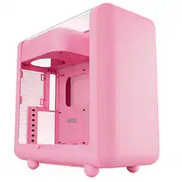 HYTE - X50 Modern Performance ATX Mid-Tower PC Gaming Case - Strawberry Milk