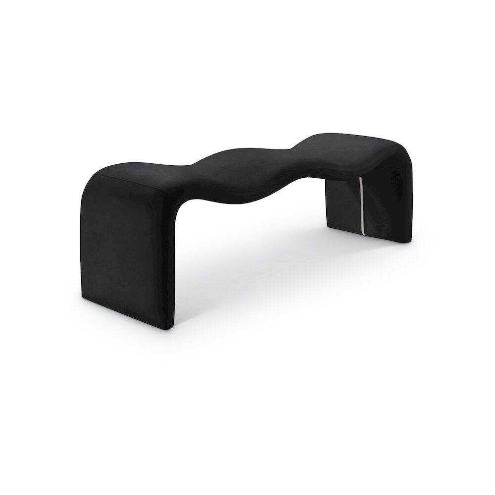 Meridian Furniture - Willow Vegan Leather Bench - Black