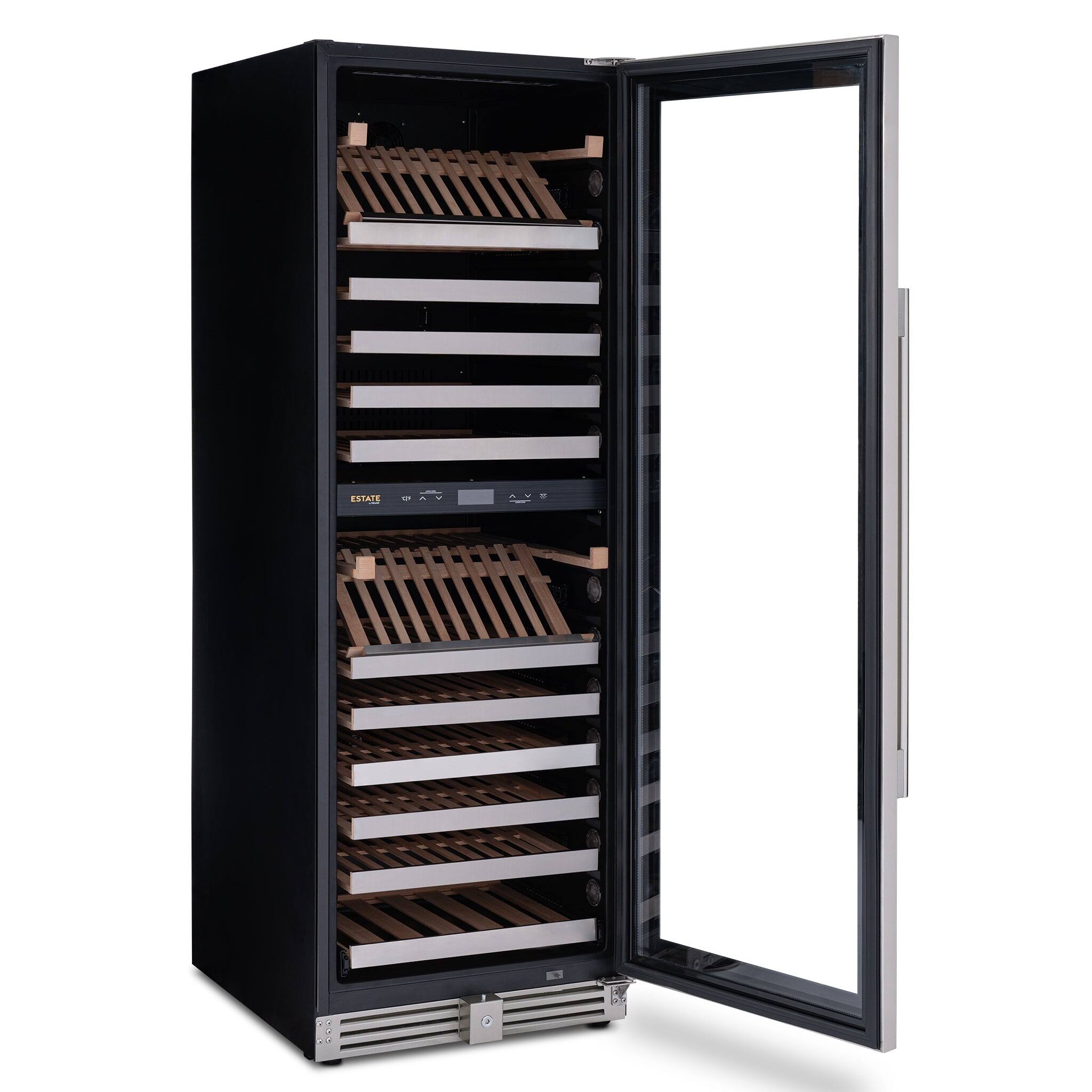 Alt View 10. NewAir - Newair® ESTATE 160-Bottle Freestanding Stainless Steel Wine Fridge - 29" - Stainless Steel.