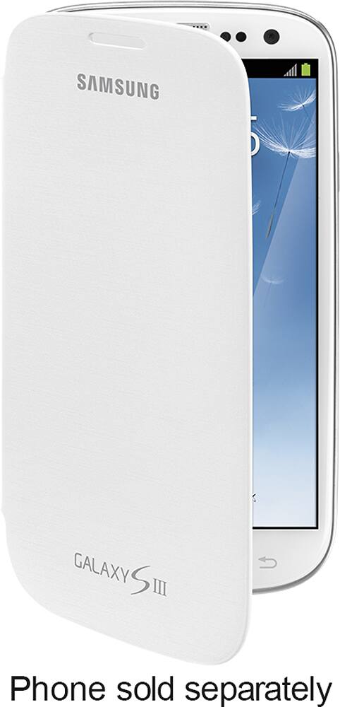 Best Buy: Flip Cover for Samsung Galaxy S III Cell Phones White EFC ...