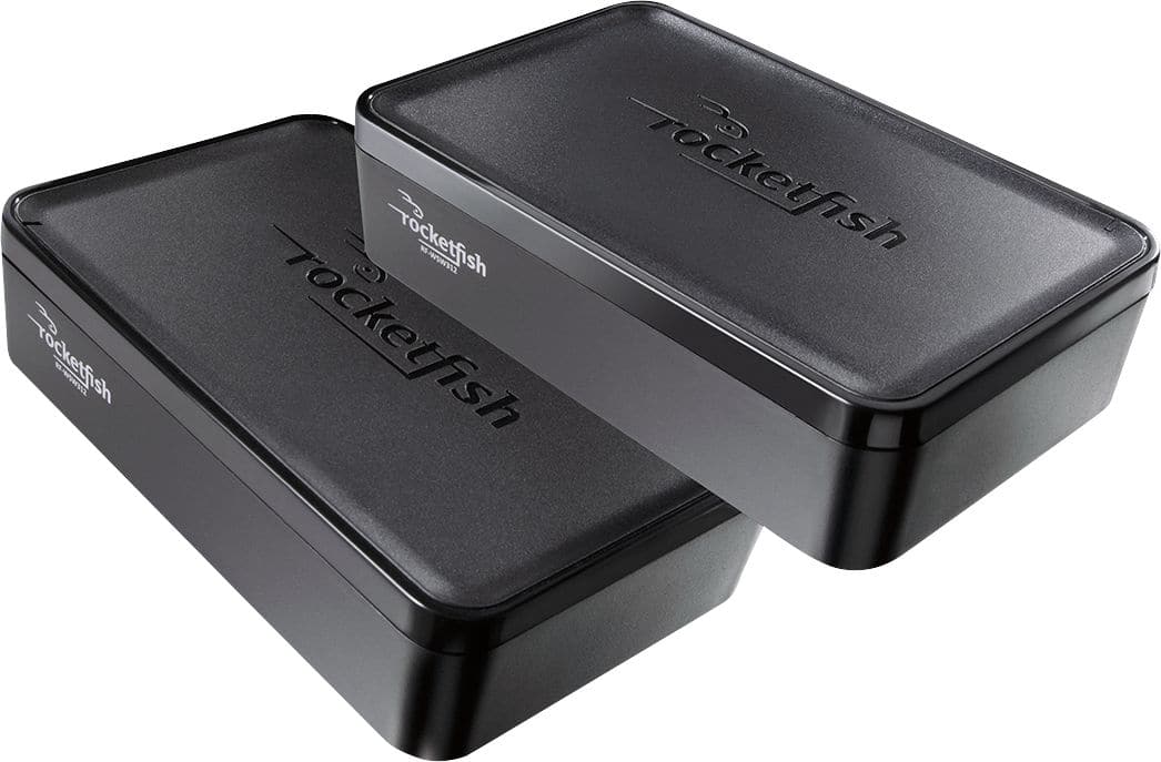 Front. Rocketfish™ - Wireless Subwoofer Transmitter/Receiver Kit.