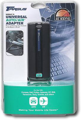 Front Standard. Targus - Auto/Air 70W Universal DC Notebook Adapter.