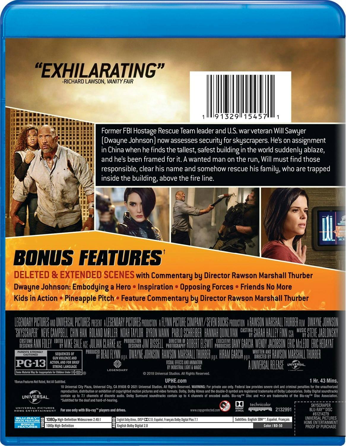Back. Skyscraper (Blu-ray New Box Art) [Blu-ray].