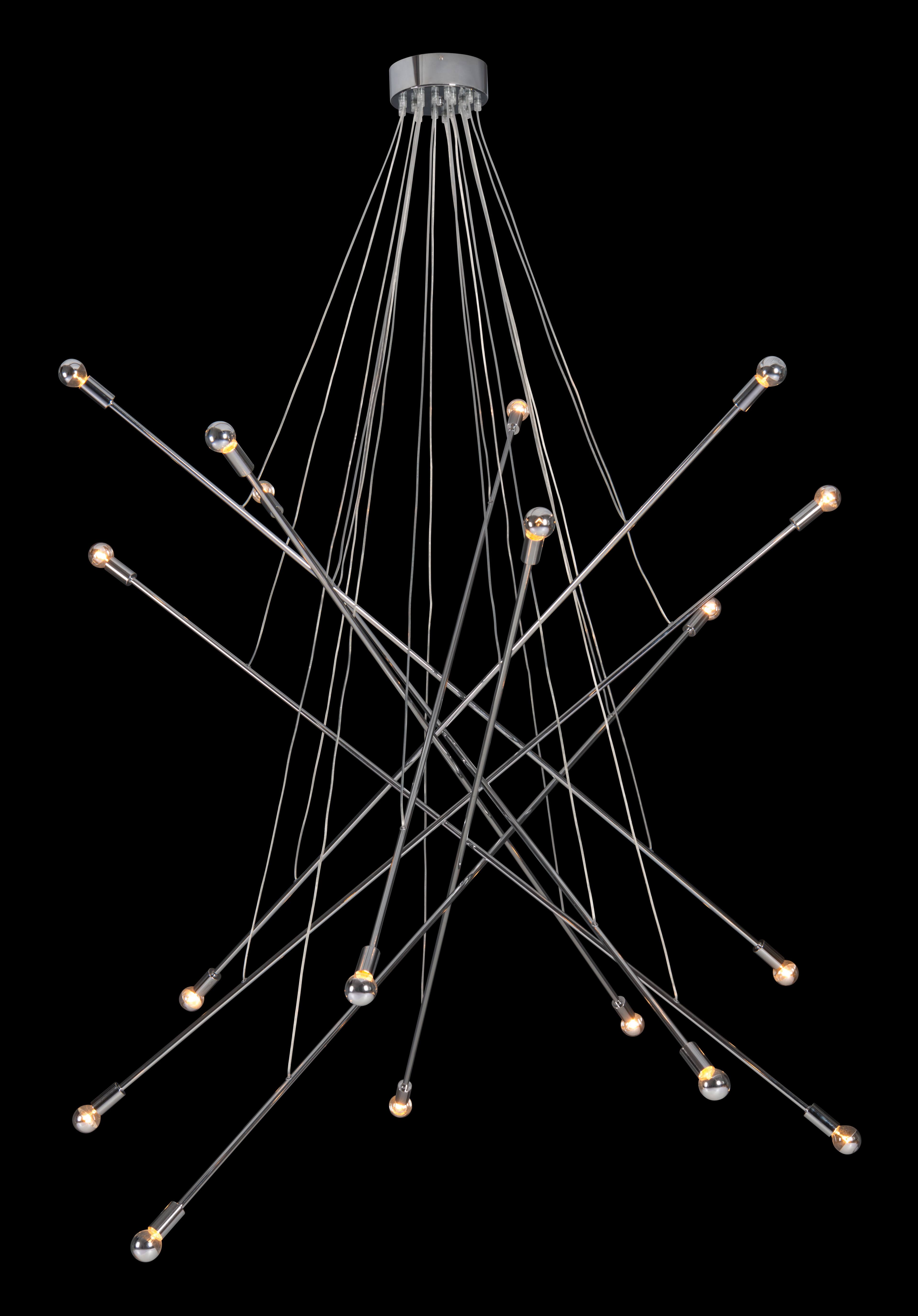 Alt View 2. Hivvago - Belief Ceiling Lamp Chrome - Chrome.