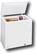 Angle Standard. Frigidaire - 7.2 Cu. Ft. Chest Freezer - White.