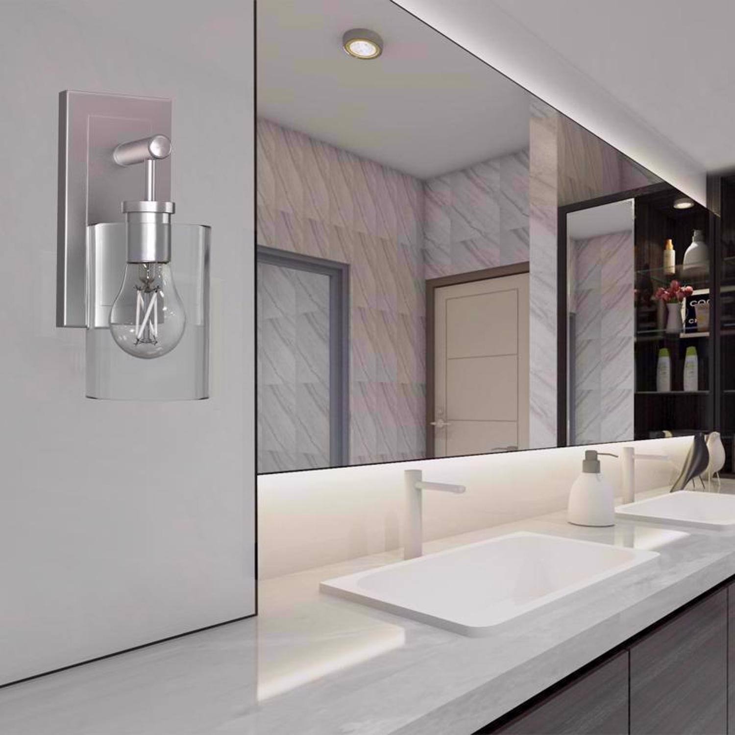 Left. FEIT ELECTRIC - Feit White A15 E26 (Medium) Filament LED Bulb Soft White 75 Watt Equivalence 2 pk.