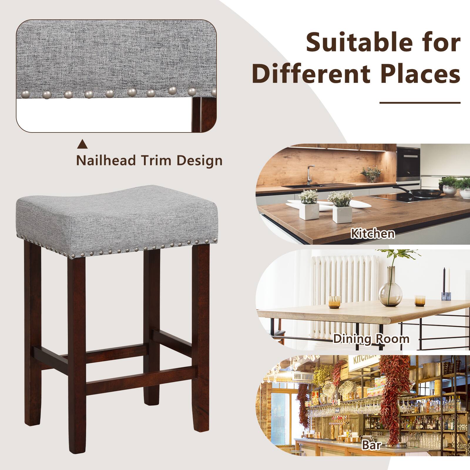 Suitable for Different Places Nailhead Trim Design Kitchen Dining Room Bar