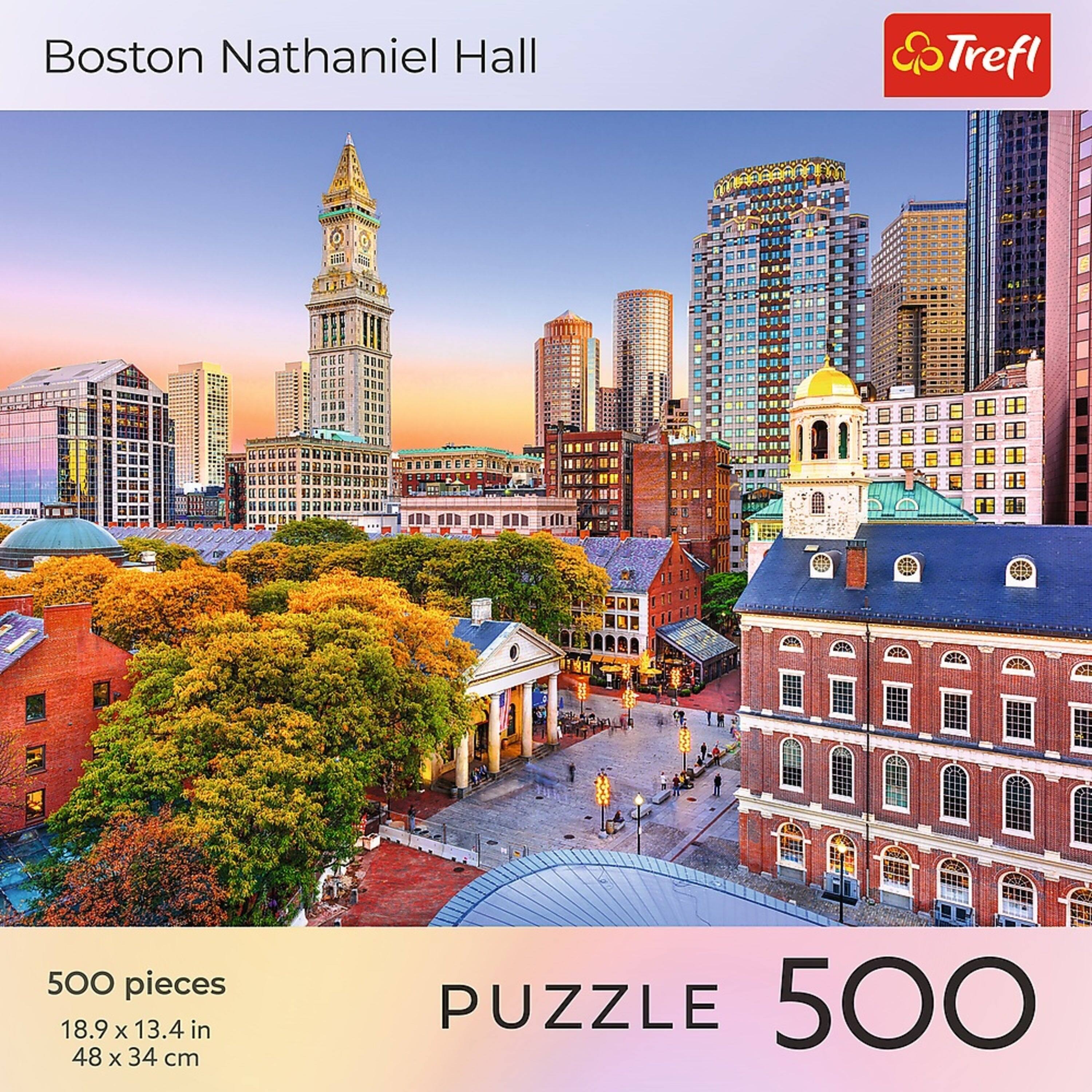 Boston Nathaniel Hall

Trefl

500 pieces

18.9 x 13.4 in

48 x 34 cm

PUZZLE 500