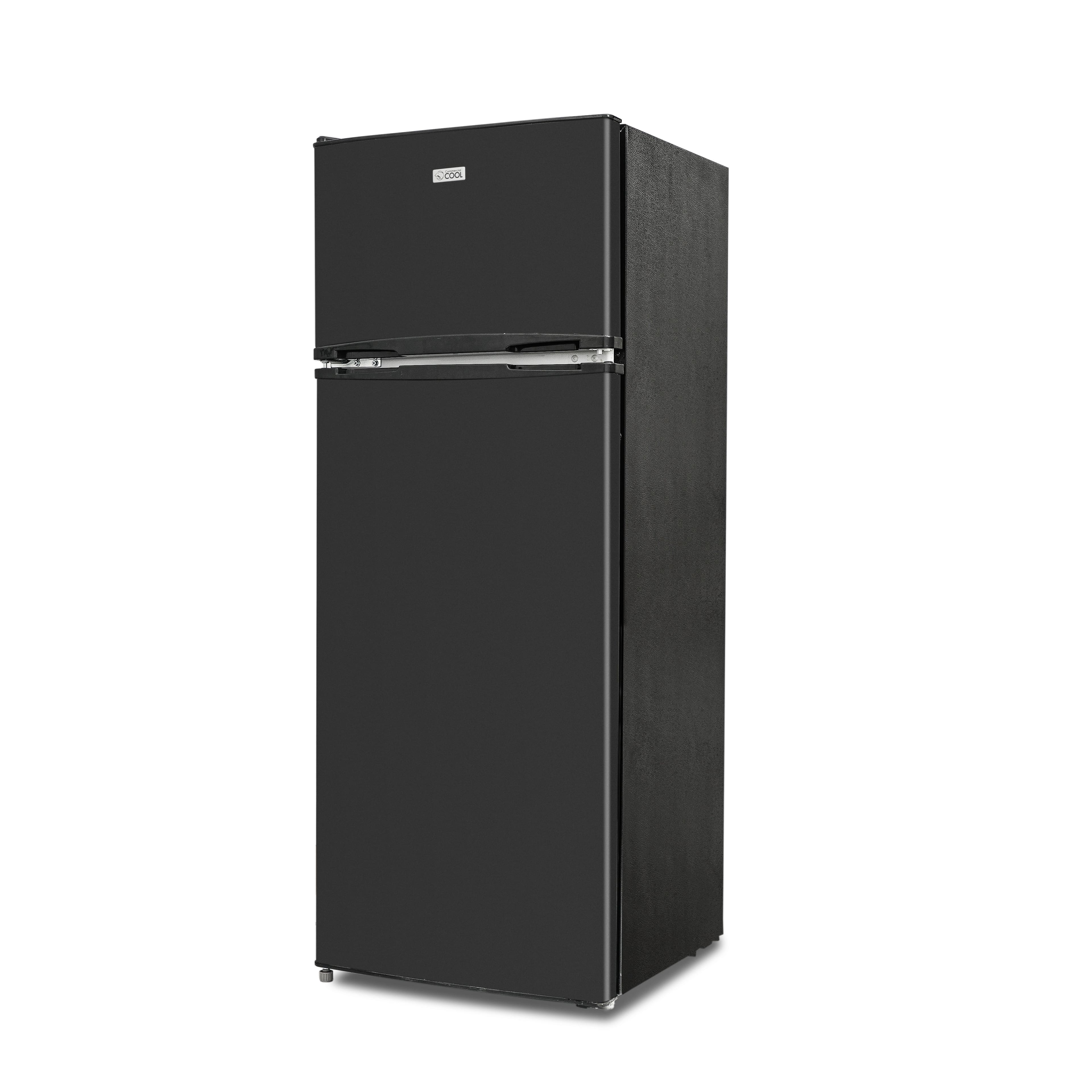 Front. Commercial Cool - COMMERCIAL COOL 7.7 Cu.Ft. Top Mount Refrigerator, Black - Black.