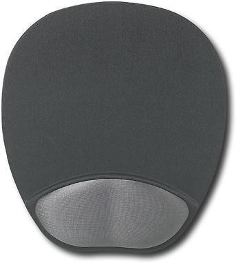  HandStands - Memory Foam Mouse Mat with Wrist Rest - Black/Gray