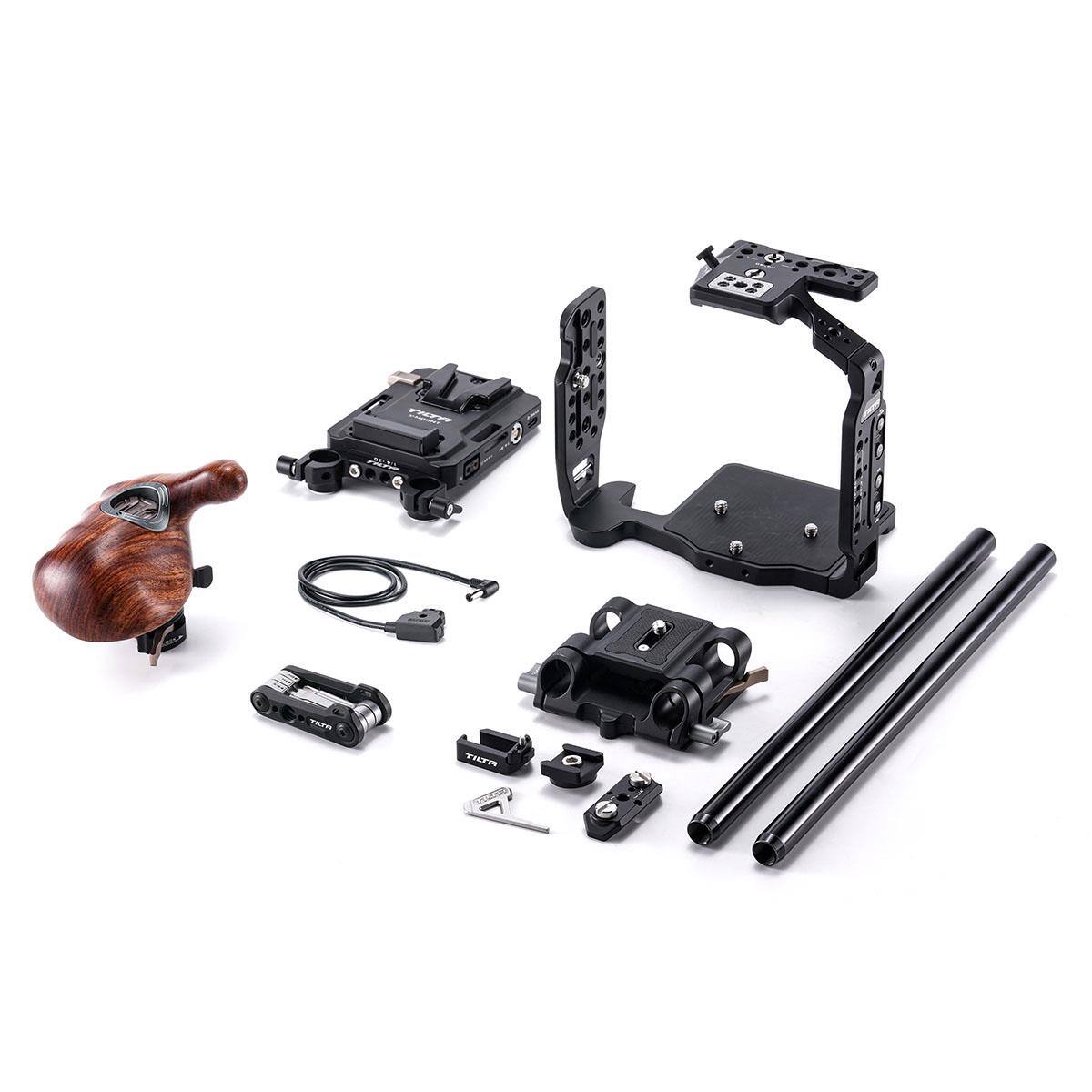 Alt View 5. Tilta - Tilta Camera Cage Pro Kit for Canon EOS C80 Camera, V-Mount, Black.