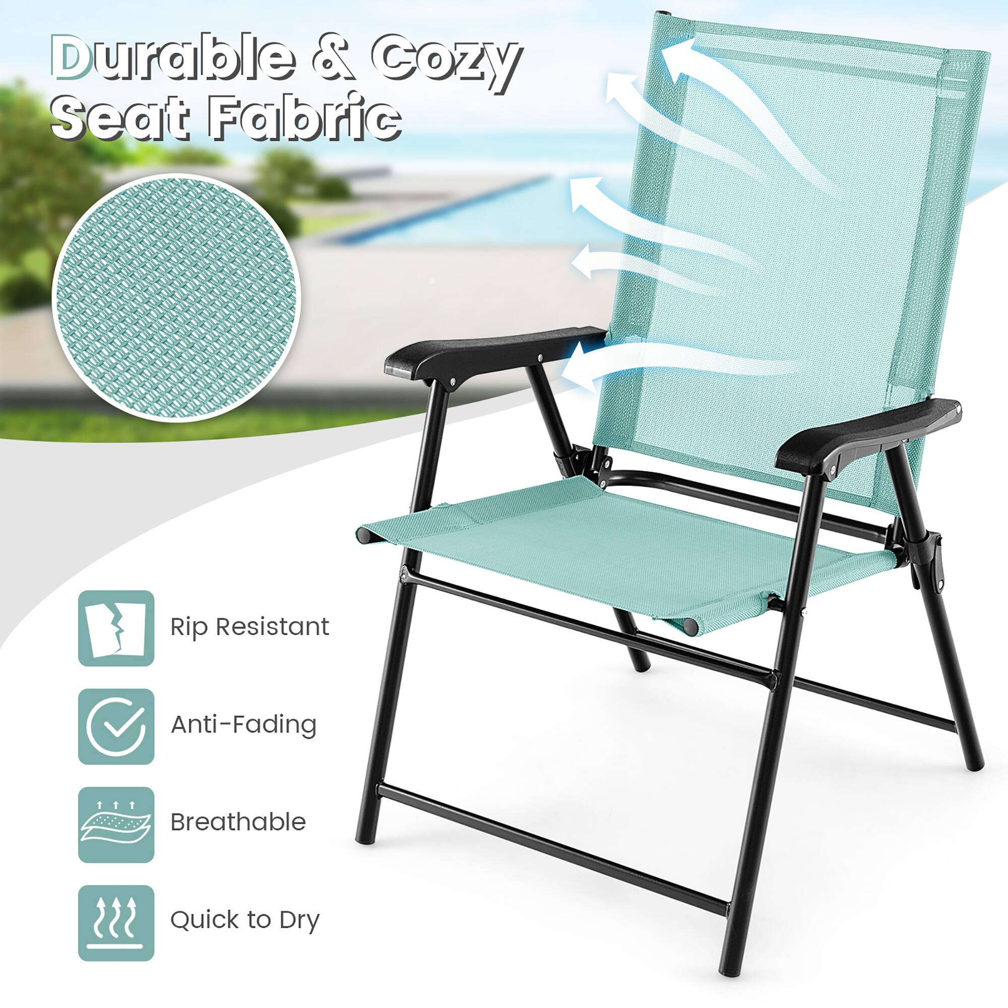 Durable & Cozy Seat Fabric

- Rip Resistant
- Anti-Fading
- Breathable
- Quick to Dry