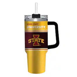 Evergreen Enterprises - Iowa State Cyclones 40oz. Stainless Steel Canyon Cup with Straw - Multicolor