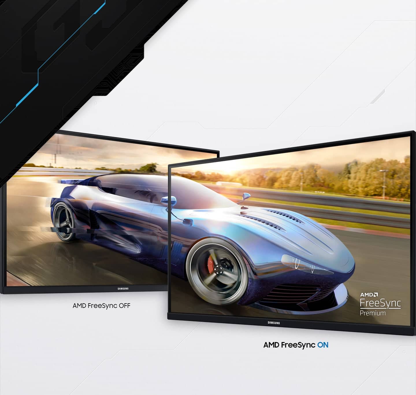 Alt View 30. Samsung - Odyssey G3 24" Flat FHD 1ms AMD FreeSync Gaming Monitor - Black - Black.