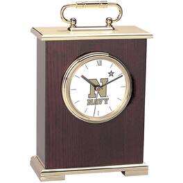 Jardine - Navy Midshipmen Carriage Clock - Gold