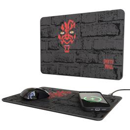 Keyscaper - Star Wars: The Phantom Menace Iconic 15-Watt Wireless Charger and Mouse Pad - Darth Maul