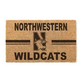Jardine - Northwestern Wildcats 18" x 30" Team Logo Doormat - Brown