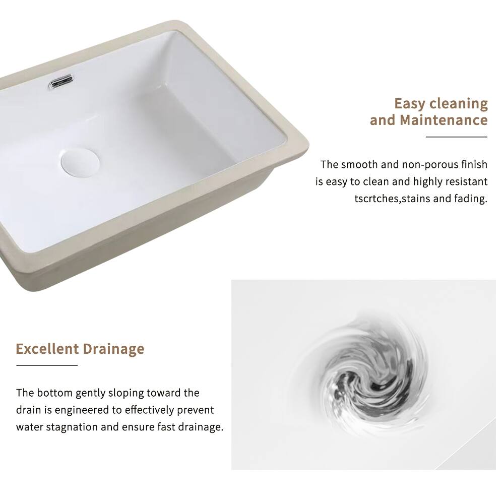 Easy cleaning and Maintenance

The smooth and non-porous finish is easy to clean and highly resistant to scratches, stains, and fading.

Excellent Drainage

The bottom gently sloping toward the drain is engineered to effectively prevent water stagnation and ensure fast drainage.