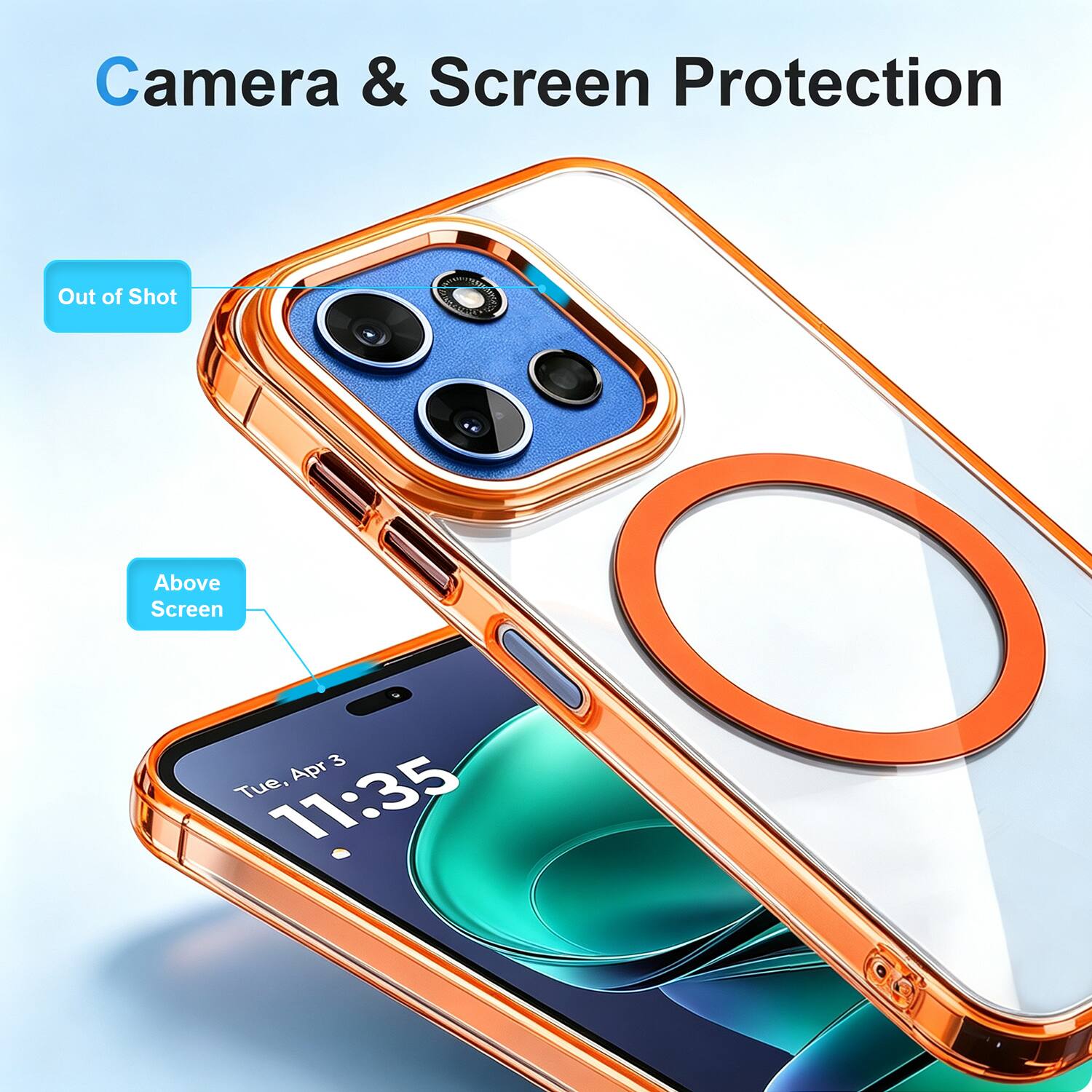 Camera & Screen Protection

Out of Shot

Above Screen

3 Apr Tue, 11:35