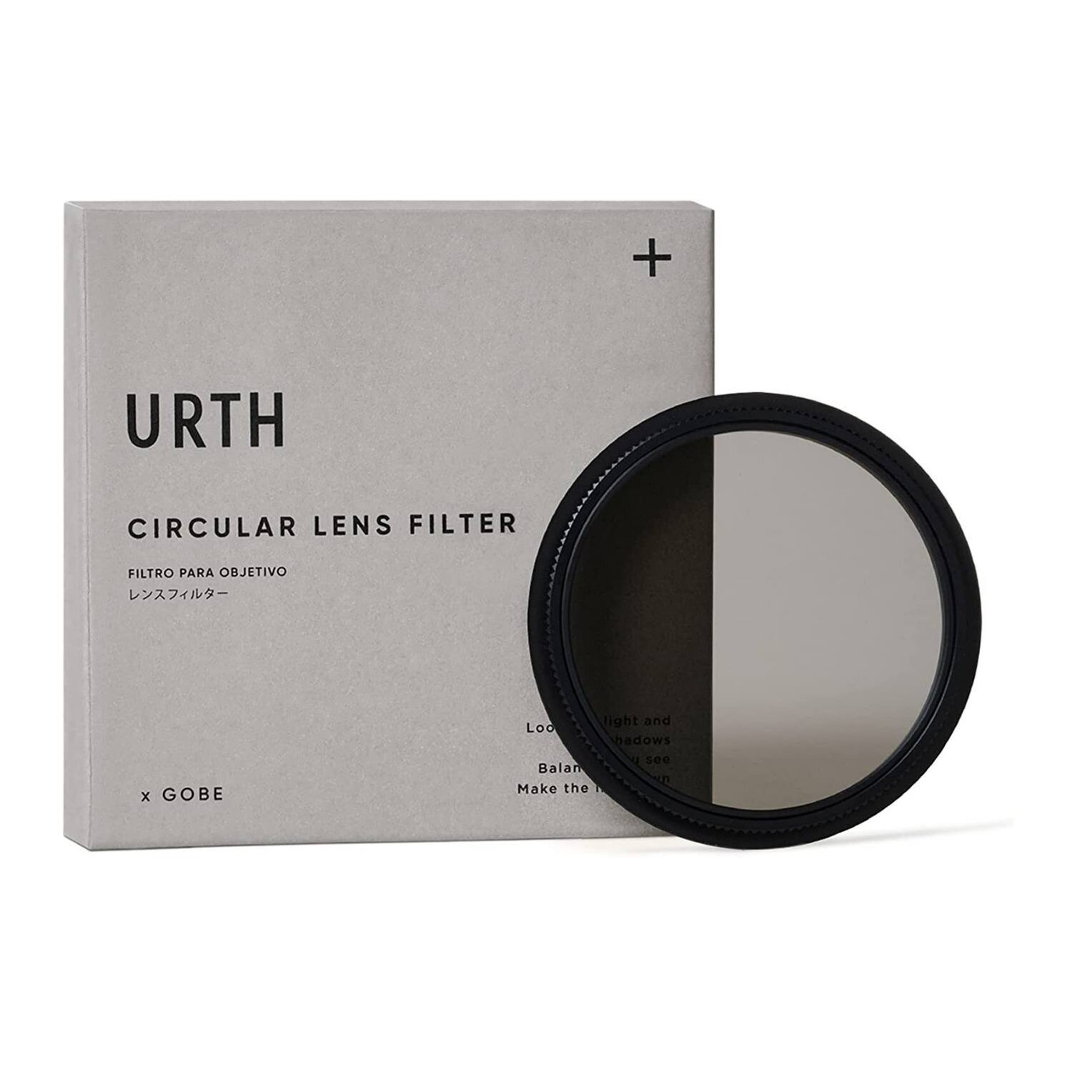 Front. Urth - Urth 86mm CPL Filter with Rotating Adapter for Square Filter Holder (Black).
