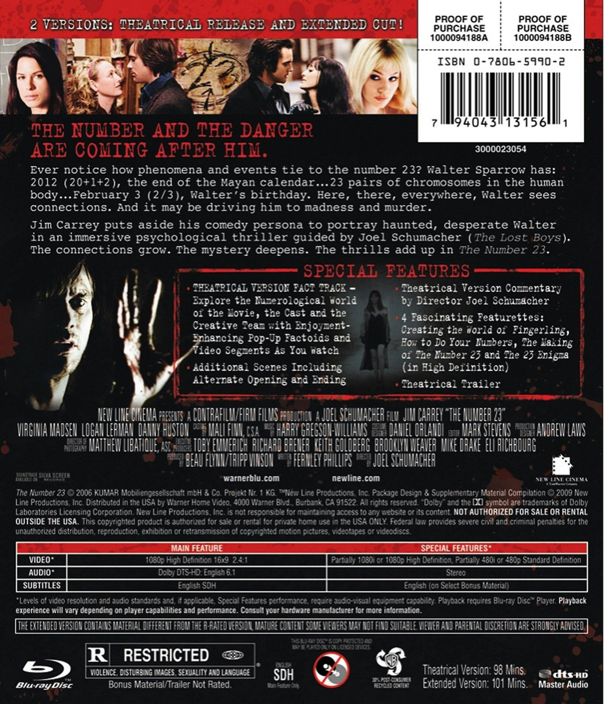 Back. Number 23 (Blu-ray Uncut) [Blu-ray].