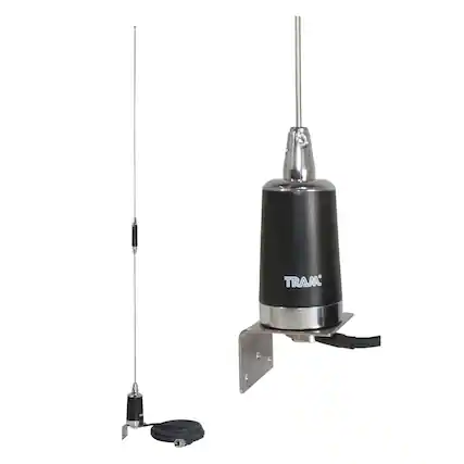 Front. Tram - Tram 10280 Pre-Tuned 144MHz-148MHz VHF/430MHz-450MHz UHF Dual-Band Amateur Trunk or Hole Mount Antenna Kit - Black.