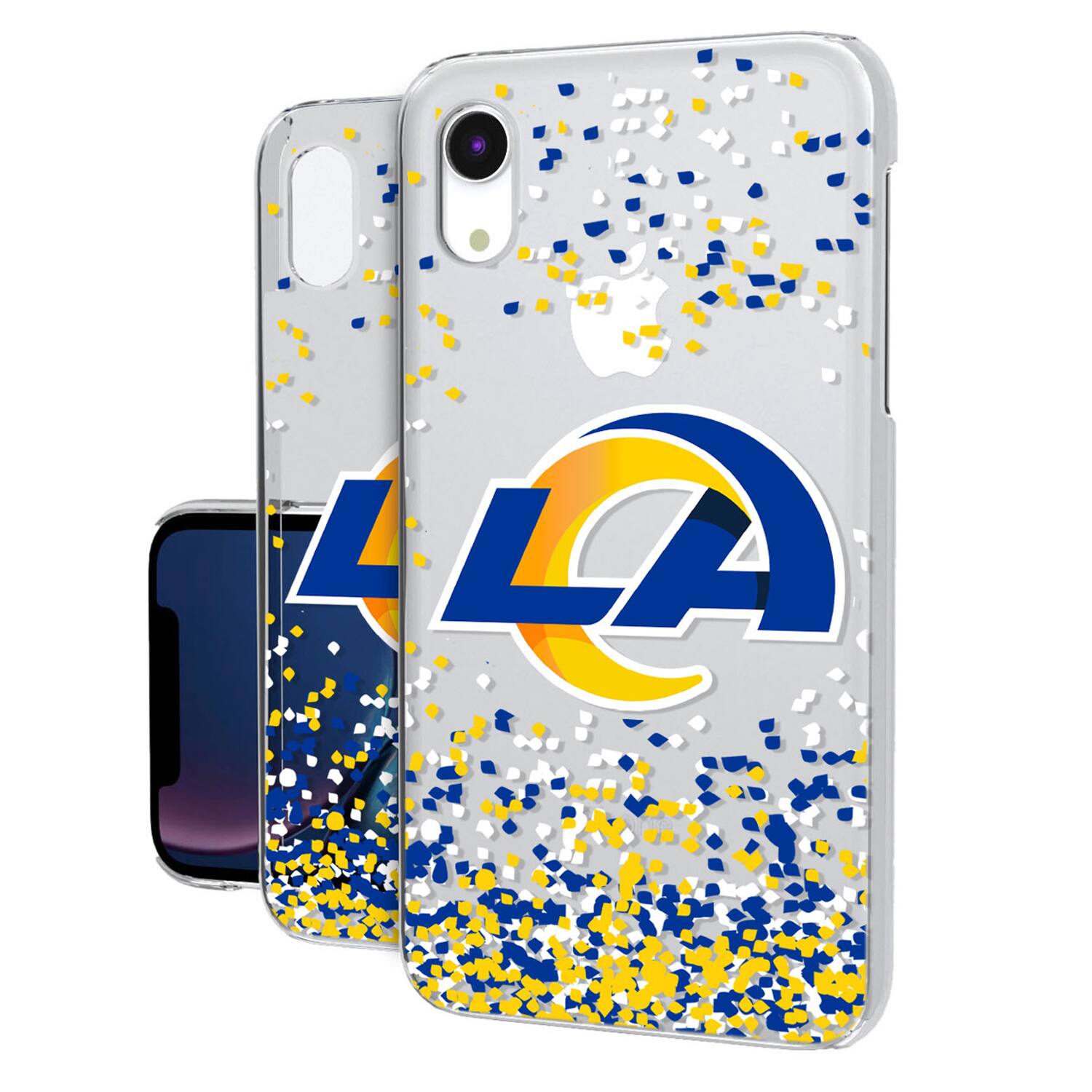 Keyscaper - NFL - Los Angeles Rams iPhone Clear Case with Confetti Design - 15 Plus - Multicolor price history on PriceWatchPro