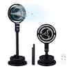 Front. Costway - Costway Misting Pedestal Fan, Air Circulator with 90° Auto Oscillation, Floor Standing Fan - Black.