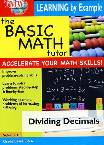 Front. Basic Math Tutor Dividing Decimals   - DVD.