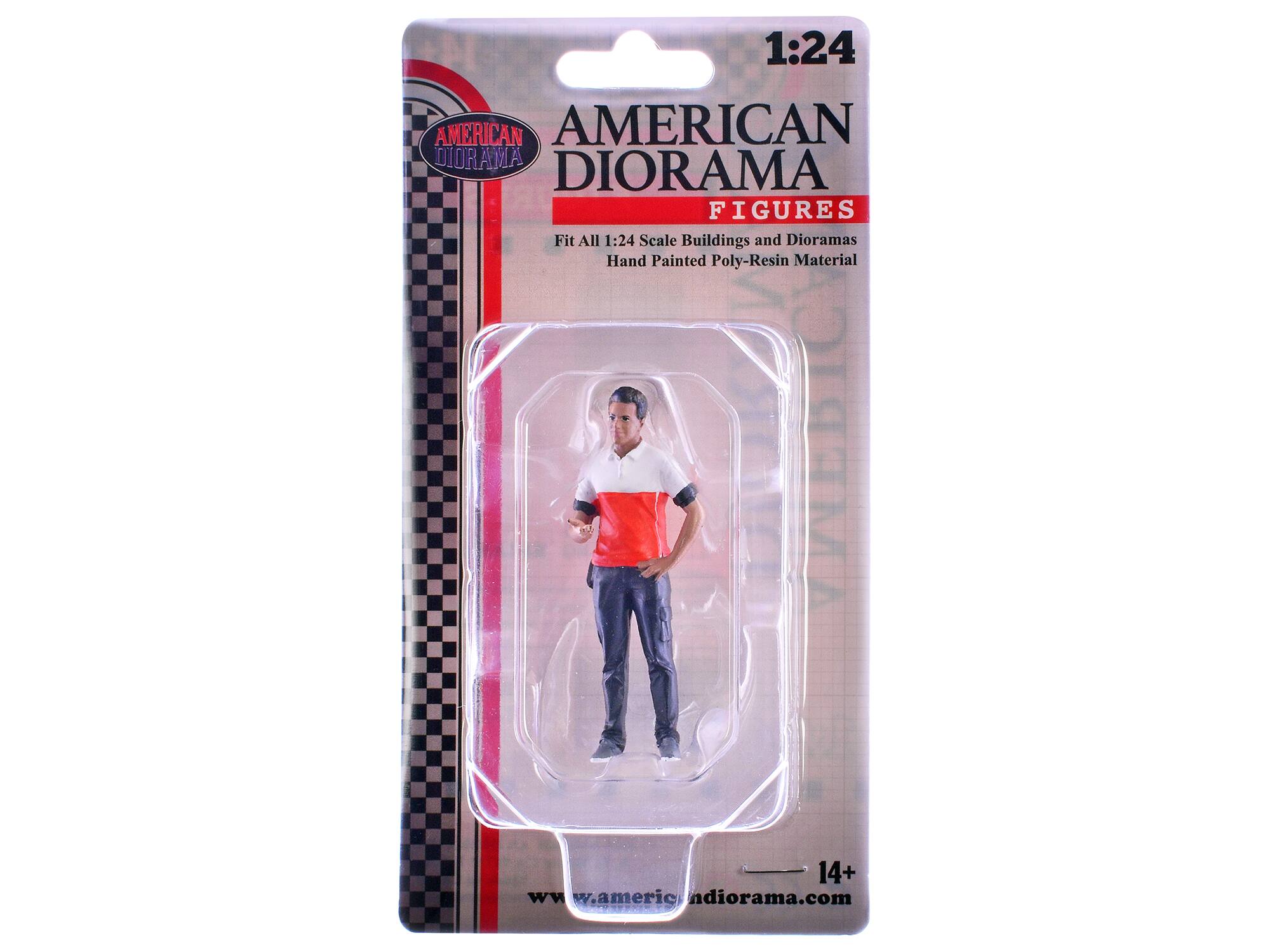 1:24 AMERICAN DIORAMA FIGURES  
Fit All 1:24 Scale Buildings and Dioramas  
Hand Painted Poly-Resin Material  
14+  
www.americandiorama.com